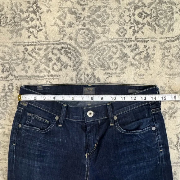 Citizens Of Humanity Dark Blue Kelly Low Rise Jeans - Picture 8 of 15